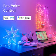 Twinkly TWKP100RGB-G1 Strings USB-C 100 Pearl-Shaped RGB Multicolor LED Indoor String Lights, 20 ft
