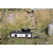 Camp Chef Ranger II Portable Outdoor 2 Burner Propane Stove, 34,000 BTU Total Output, 128 Sq Inch Cooking Area, BS40C