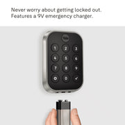 Yale Assure Lock 2 Smart Deadbolt Key-Free Keypad Wi-Fi Enabled Black Suede YRD430-WF1-BSP