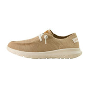 Ariat Hilo Mesh Slip-On Casual Shoes for Ladies, Heathered Tan, Moc Toe, Elasticized Laces, 3-Inch Height, 3200040