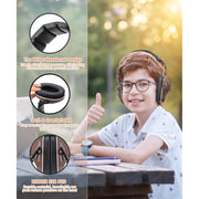 Zohan Kids Noise Canceling Headphones Adjustable Brown Earmuffs 28dB SNR 032