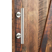 Signature Hardware 456468 Adleigh 11-3/4 Inch Tall Steel Sliding Barn Door Handle Pull Stainless Steel
