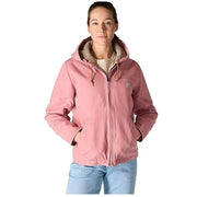 Carhartt 104292-I26 Loose-Fit Washed Duck Sherpa-Lined Jacket for Ladies,  Rose Tint, M