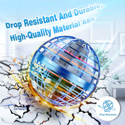 Siqh Flying Orb Ball Toy, 360 Rotating Soaring Hover Orb, Boomerang Spinner with Magic RGB LED Lights, Hand Controlled, Blue