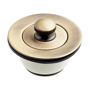 Signature Hardware 485512 Lift & Turn Tub Drain with Adapter Sleeve - Aged Brass