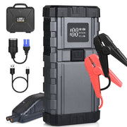 Pecham Car Jump Starter with Air Compressor, 3000A Peak Current, 150PSI Digital Tire Inflator, 12V Battery Jump Pack, LED Screen, 3-Mode 400-Lumen Flashlight, Dual USB Charging Ports, CC1334