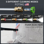 FOTING 2025Upgraded4500PSI3.2GPM Electric Pressure Washer, 4500 PSI, 3.2 GPM, Foam Cannon, 4 Quick Connect Nozzles
