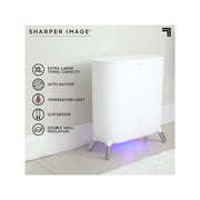 Sharper Image Spastudio Towel Warmer Heated Comfort + Aromatherapy Large Capacity Warms 3 Towels 1012713 - White
