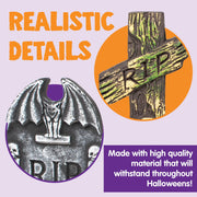 Joyfy 5 Packs Halloween Tombstones Decorations 17