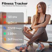 Amybaby Smart-Watches-011A Smart Watch, 1.96 in Full Touchscreen, Bluetooth Call, 120+ Sports Modes with GPS