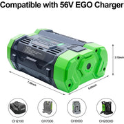 BOTKK 2.5Ah Lithium-Ion Replacement Battery for EGO 56V Outdoor Power Tools with Fuel Gauge BA2800T