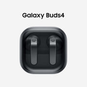 Samsung Galaxy Buds4 Bluetooth Earbuds with Adaptive Active Noise Cancellation, 18h Battery Life, Aluminum Build, Black, SM-R540NZKWXAR