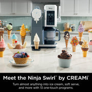 Ninja Swirl-Creami Soft-Serve Maker - SILVER ONE SIZE