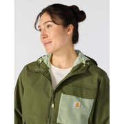 Carhartt Women's Monterey Waterproof Hiking Jacket, Storm Defender, Wind Fighter, Dill, 2X, 106904