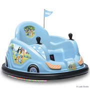Flybar FB101921DTR Bluey 6V Bumper Car Ride on Toy, Blue