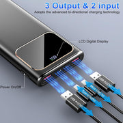Btootos Portable Charger Power Bank, 20000mAh Capacity, 22.5W Fast Charging, USB-C and Dual USB-A Outputs, Digital LED Display