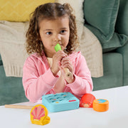 Fisher-Price Wooden Ocean Musical Gift Set, 6 Ocean-Themed Instruments, Toddler Musical Toy, JKG99