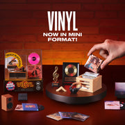 Mini Brands Really Works Vinyl Playset Series 1 Miniature Record Player with Real Music Playback, Pink