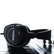 KOSS Pro4S Full Size Studio Headphones, Black with Silver Trim