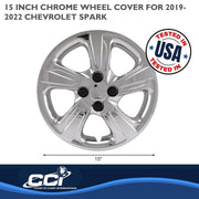 Coast2Coast Chrome 15 Inch 5 Spoke Wheel Cover Automotive Grade ABS Plastic CCI55815C