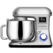 Uhomepro 660W 8.5QT Stand Mixer for Home, Silver - Material: Stainless Steel ABS Teflon