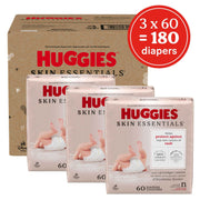 Huggies Skin Essentials Baby Diapers, Newborn Size 6-9 Lbs, Hypoallergenic, Leak Resistant, Disney Pattern, 180 Count, 94399857