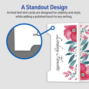 Avery Arched Die-Cut Tent Cards, Printable, White, 2-1/16 in x 3-3/4 in, Pack of 100, Sure Feed Technology 35700