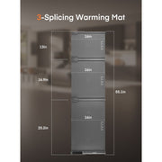 Fohere BWP01 Warming Mat for Food Extra Large 55in x 16in 550W Full-Surface Heating Food Warmer Tray with 7-Level Adjustable Temperature and 4-Hour Timer, Gray