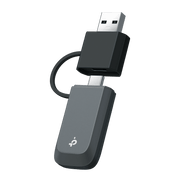 TP-Link BE3500 Wi-Fi 7 Dual-Band Wireless USB Adapter, 2-in-1 USB-C & USB-A, WPA3 Security, Windows 10/11 Compatible, Archer TBE3500U
