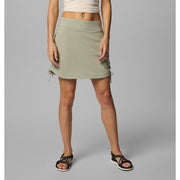 Columbia Women's All Seasons Ruched Skort with Omni-Shade UPF 50, Omni-Shield Repellency, Built-In Shorts, Comfort Waistband, Safari, X-Small, 2114801348XS