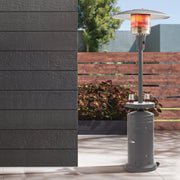 Gas Patio Heater with Adjustable LED Table, 50,000 BTU, Gray