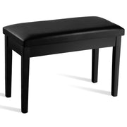 Donner Solid Wood Piano Bench with Storage, Black