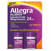 Allegra 24 Hour Allergy Relief 180 Milligram (110 Count)