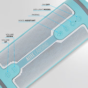 Altec Lansing IMW1102 HydraMotion 2.0 EverythingProof Wireless Portable Bluetooth Speaker, Aqua White