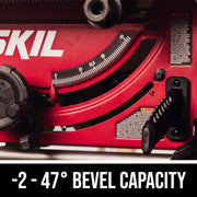 Skil Table Saw, 15 Amp, 10 Inch Blade, Rack and Pinion Fence Rails, Folding Stand, 4x4 Cutting Capacity, TS6307-00