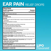 Bridges Consumer Healthcare Lipo Flavonoid Ear Pain Drops with 4% Lidocaine, Fast-Acting Earache Relief, 0.42 fl oz