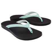 OluKai Puawe Beach Sandals for Ladies - Sea Glass/Black - 6M