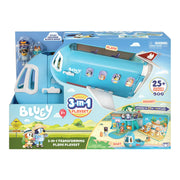 Bluey 17670 3-in-1 Transforming Plane Playset, 25+ Sounds and Phrases, Toys for Kids 3-6 Years