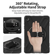 CODi Rugged Case for Samsung Galaxy Tab A9+, 11in, 360 Protection, Rotating Kickstand, Adjustable Hand and Shoulder Straps, Polycarbonate and Silicone, C30705084