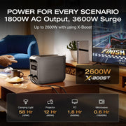 EF ECOFLOW EF-DL3-C Portable Power Station Delta 3 Classic with Solar Charge Cable