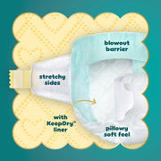 Pampers Swaddlers Diapers, Size 4, 66 Count, Superior Dryness, Advanced Leak Protection, Hypoallergenic, Pillowy Soft