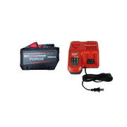 Milwaukee M18 REDLITHIUM FORGE HD12.0 Battery Pack Starter Kit, 18-Volt Lithium-Ion, 12Ah, Rapid Charger, Chemical-Resistant Housing