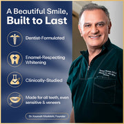 Lumineux Enamel Safe Teeth Whitening Strips, Peroxide-Free, Dentist Formulated, 7 Treatments, Comfortable Fit