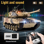 Supdex ZY021-823 RC Tank 1:18 Supdex German Leopard II Remote Control Tank Model Military Army Toys, Yellow