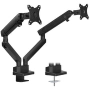 Mount-It Dual Monitor Desk Mount, Full Motion Arms, Height Adjustable, Fits Two 17