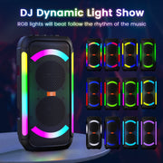 JYX T30-T Karaoke Machine, Bluetooth Speaker with Microphone for Adults