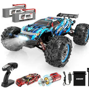 Hosim Brushless RC Cars 1:10 Remote Control Car,RC Monster Truck 4WD High Speed 68+ KMH X-07 Blue