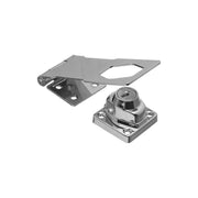 National Hardware Keyed Hasp Lock, Chrome Steel, 4.5 Inch, Includes 2 Keys, N206-953