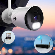 Night Owl BTWN8-4L1 10 Channel Bluetooth Video Home Security Camera, White