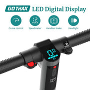 Gotrax GT-G2PLUS-BLACK G2 PLUS Foldable Electric Scooter with 6